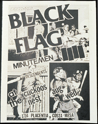 Raymond Pettibon flyer for Black Flag