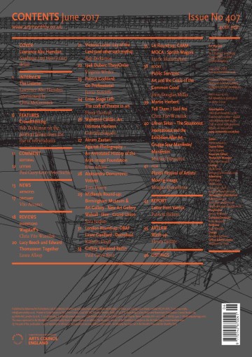 Art Monthly back cover