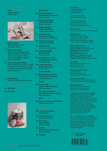 Art Monthly back cover