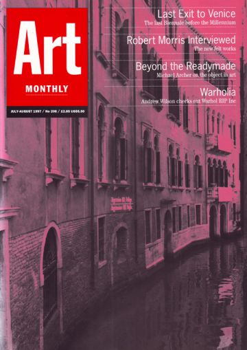 Art Monthly cover