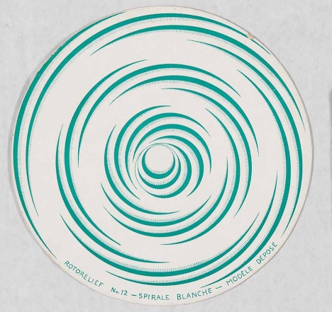 Marcel Duchamp <em>Rotorelief – Spirale Blanche – Modèle Déposé</em> 1935