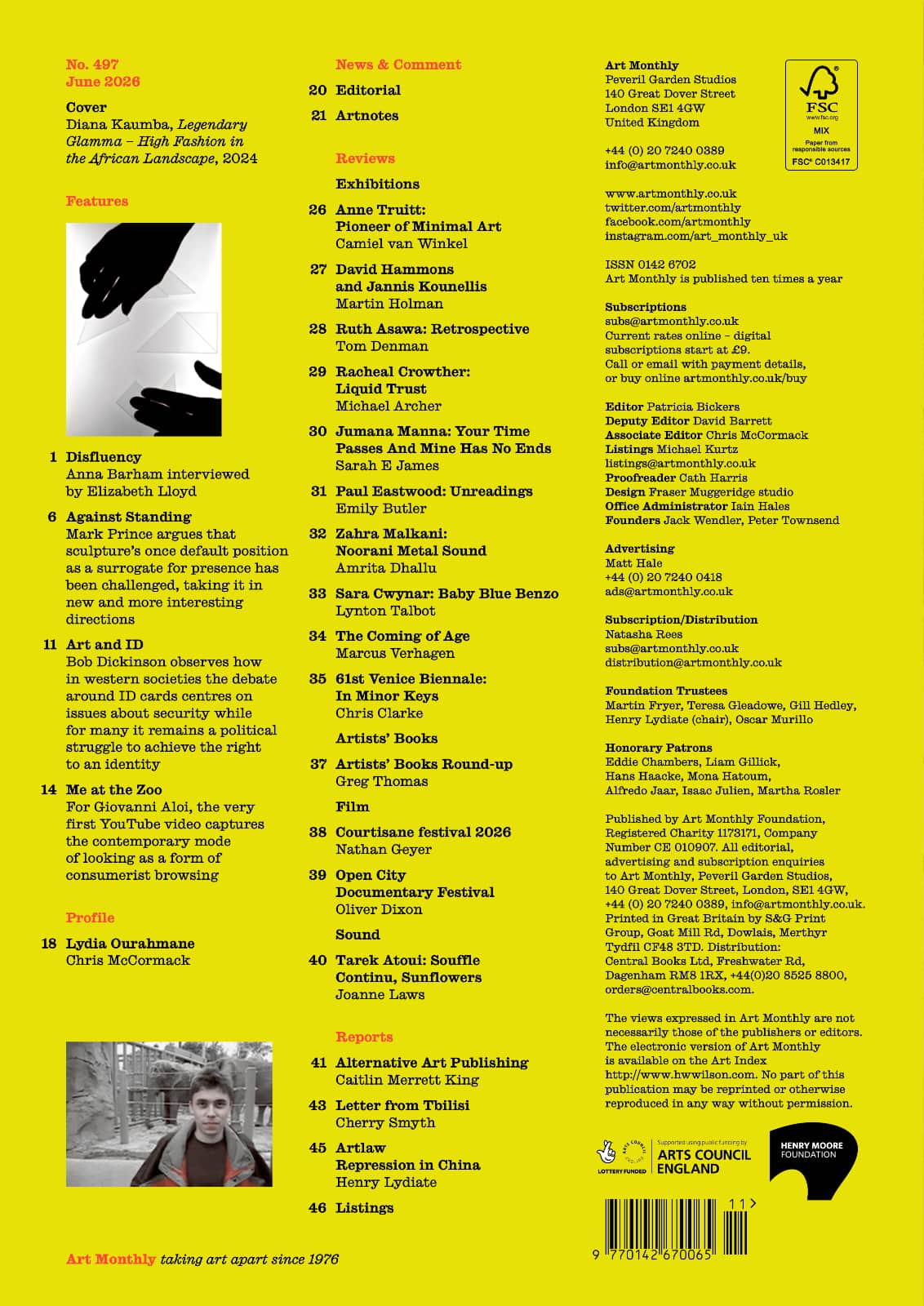 Art Monthly cover