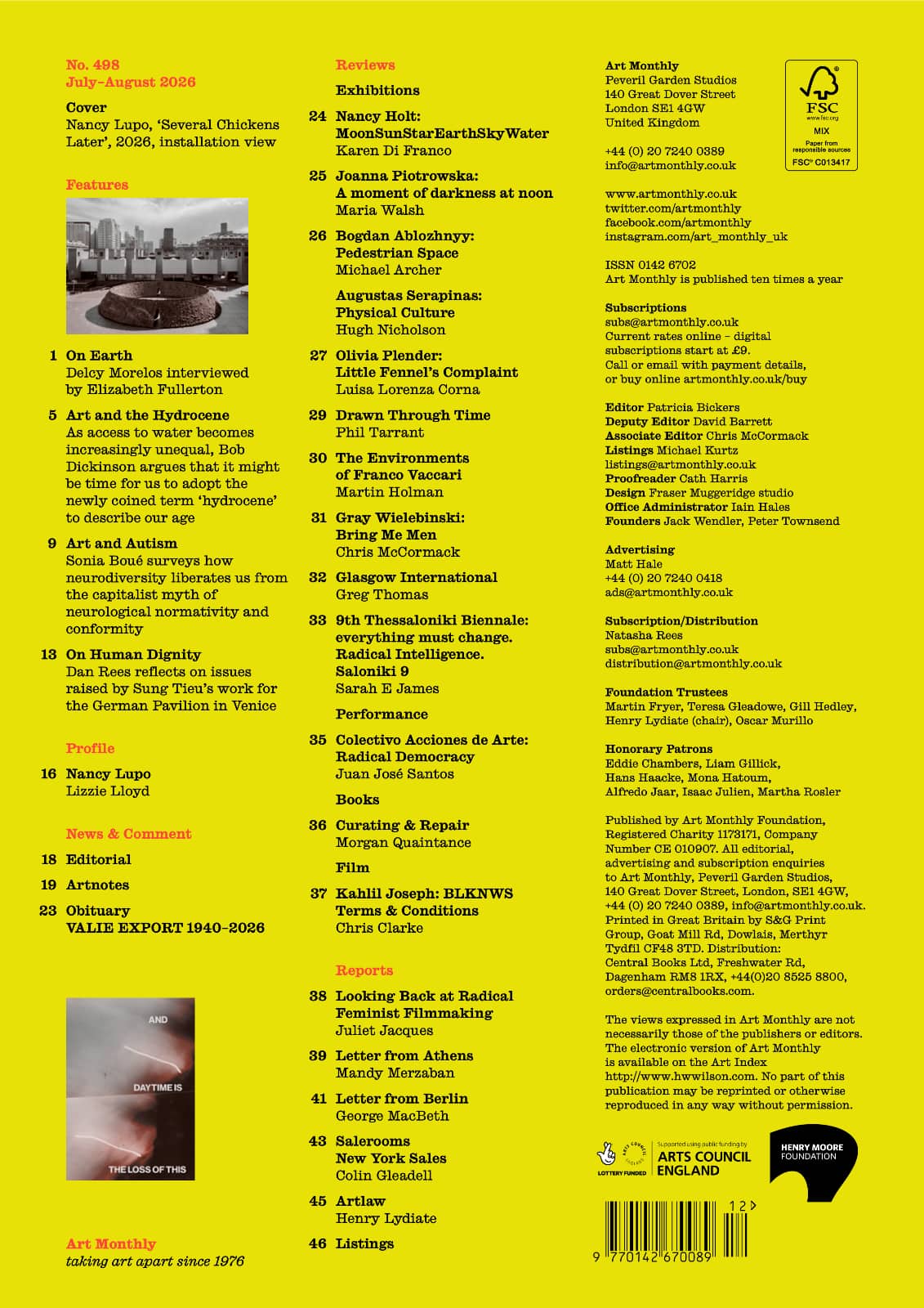 Art Monthly : Magazine : Issue : 498 Jul-Aug 2026
