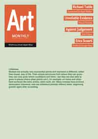 Art Monthly cover